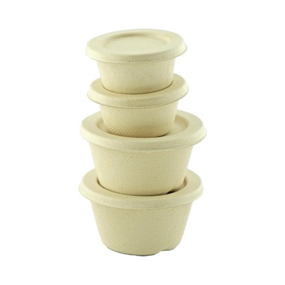 Sugarecan Portion Cup with Clear PET Lid 4oz