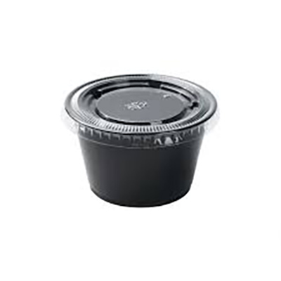 Black Portion Cup 4 oz