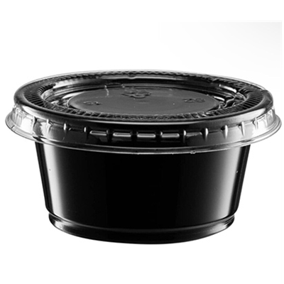 Black Portion Cup 3 oz