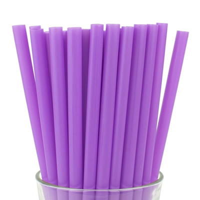 Straw Purple 10 mm Flexible Paper Wrapped