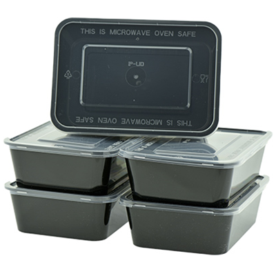 M/W HD Black Rectangle Container 8366