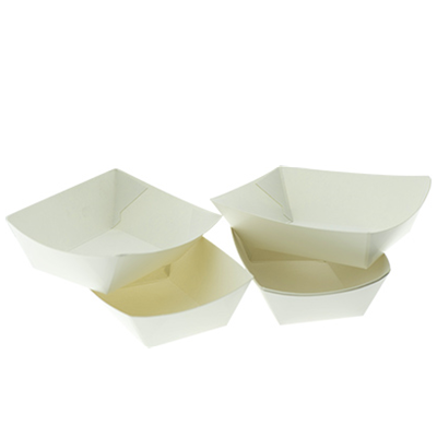 Kraft Boat Tray White Bleached BT-1300