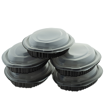 M/W HD Black Oval Container DP OV-12