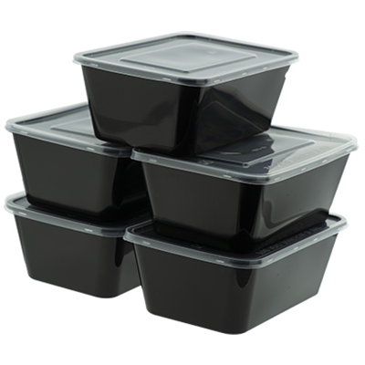 M/W HD Black Rectangle Container P1000-B