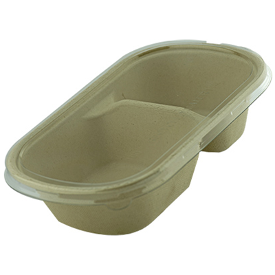Sugarcane  Rectangle Container 2 Compartment FC-26-2