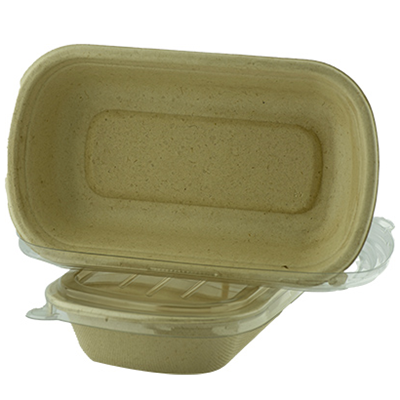 Sugarcane Rectangle Container Unbleached HNRC-750