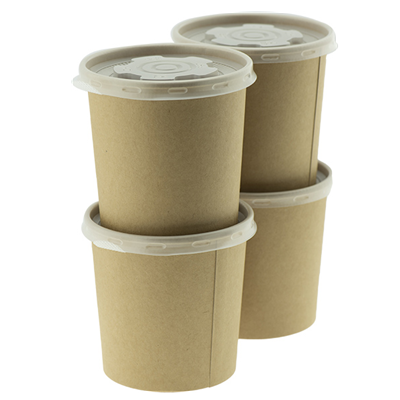 Kraft Brown Cup Unbleached KB-16 PP