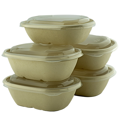 Sugarcane Oval Container Unbleached OV-770