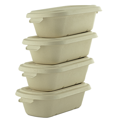 Sugarcane Rectangle Container Unbleached RC-1000