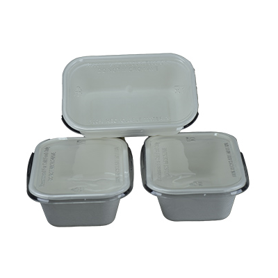 Sugarcane Rectangle Container Bleached T-650