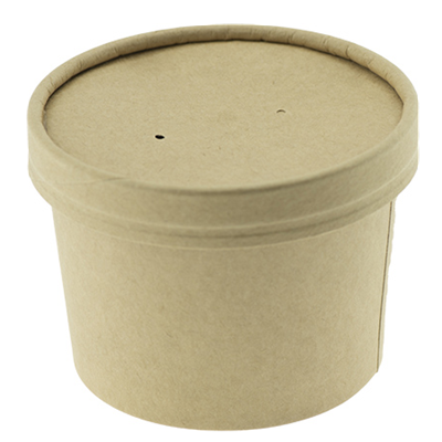Kraft Brown Cup With Paper Lid Unbleached KB- 8 PP